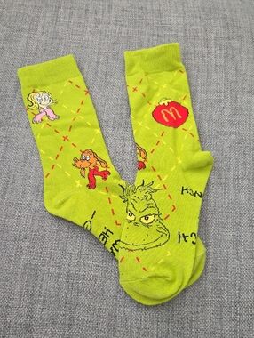 McDonald's Grinch  Socks